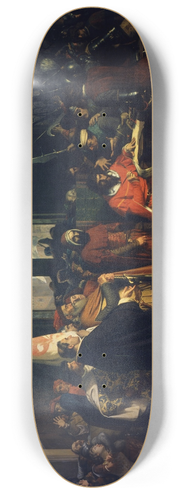 Stefano Ussi - Expulsion Of The Duke Of Athens 8.25 inch art skate deck