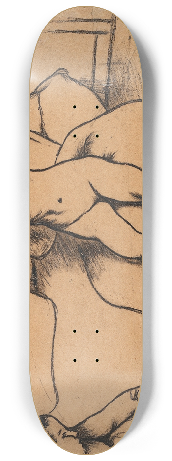 Suzanne Valadon - Nu assis se coiffant 8.25 inch art skate deck