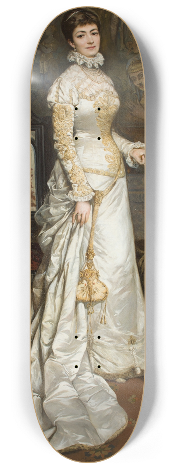 Tadeusz Ajdukiewicz - Portrait of Helena Modrzejewska 8.25 inch art skate deck