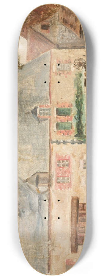 Tadeusz Makowski - Koodziej przed domem 8.25 inch art skate deck