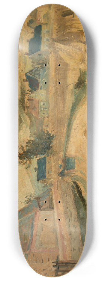 Tadeusz Makowski - Merey village 8.25 inch art skate deck