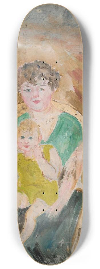Tadeusz Makowski - Mother and child 8.25 inch art skate deck