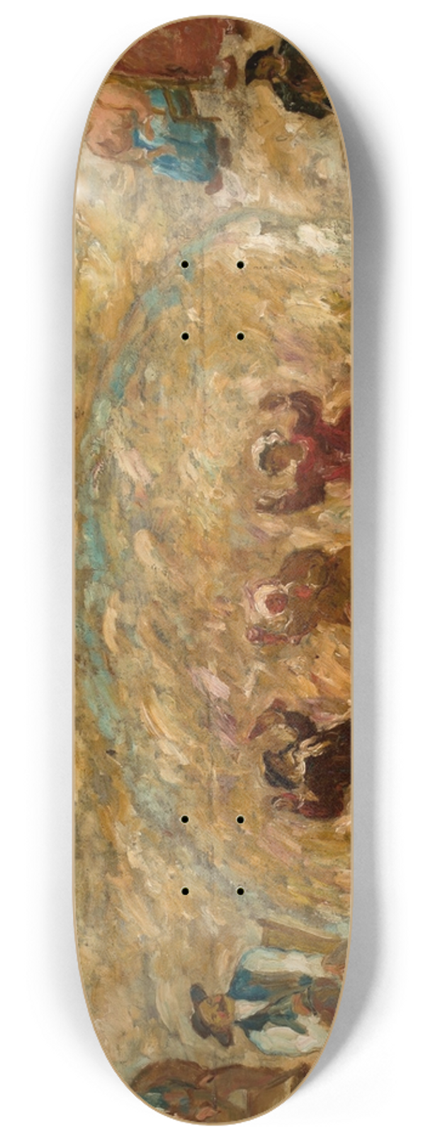 Tadeusz Makowski - Play in a village 8.25 inch art skate deck