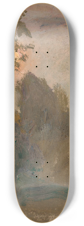 Tadeusz Makowski - Sunset in a forest 8.25 inch art skate deck