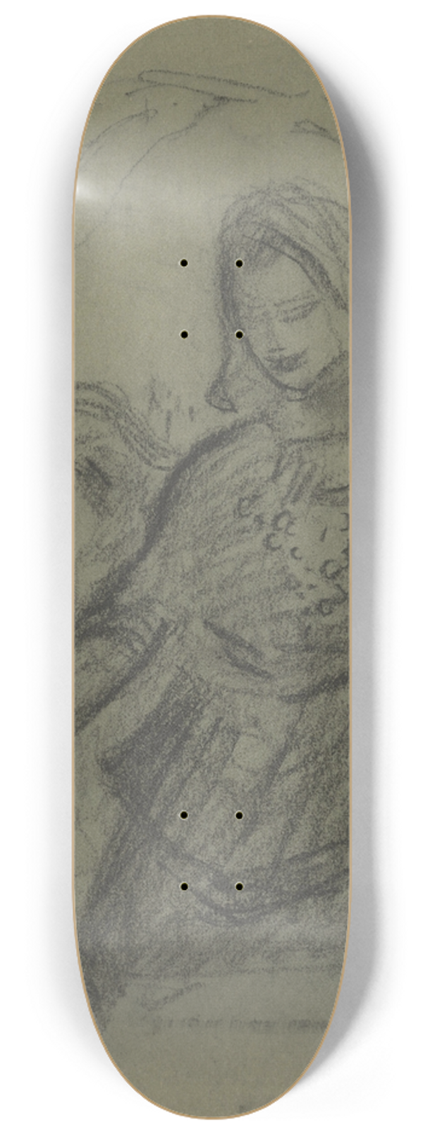 tefan Polkorb - During Grape Harvest 8.25 inch art skate deck