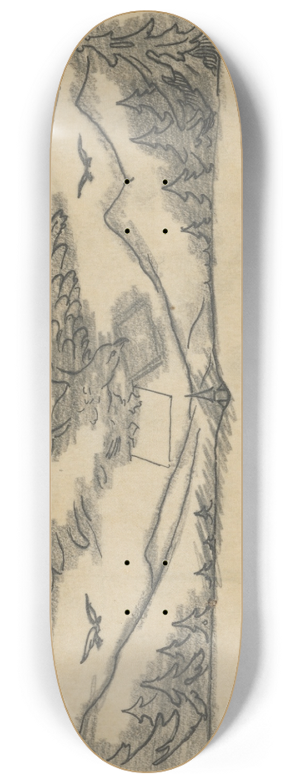 tefan Polkorb - Eagle above the Country 8.25 inch art skate deck