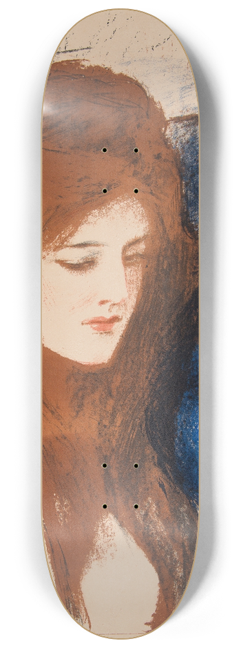 Teodor Axentowicz - A woman with a vase 8.25 inch art skate deck