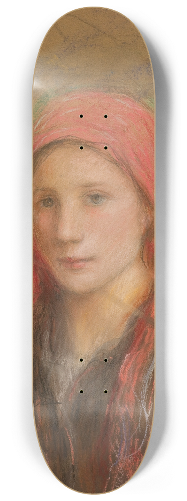 Teodor Axentowicz - Portret wiejskiej dziewczyny 8.25 inch art skate deck