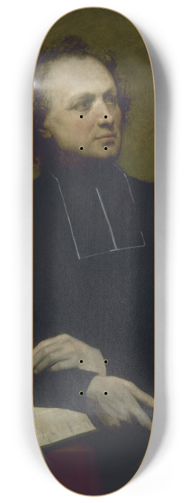 Ary Scheffer - Portrait of Father Gaspard Deguerry 8.25 inch art skate deck