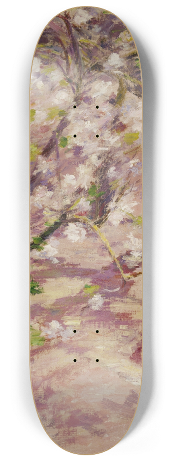 Theodore Robinson - Blossoms at Giverny 8.25 inch art skate deck