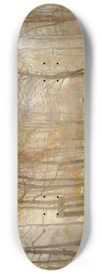 Theodor Philipsen - Late Autumn Day in the Jgersborg Deer Park, North of Copenhagen 8.25 inch art skate deck