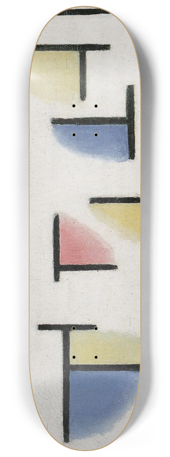 Theo van Doesburg - Variation on Composition XIII 8.25 inch art skate deck