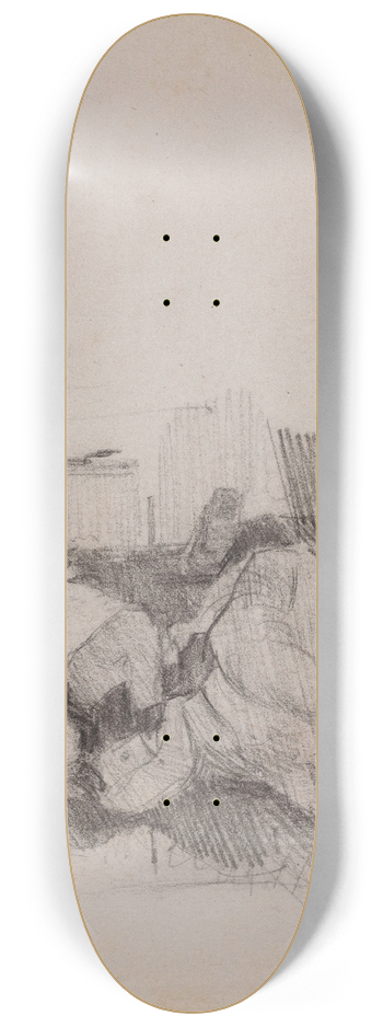 Theo van Rysselberghe - Woman Sleeping 8.25 inch art skate deck