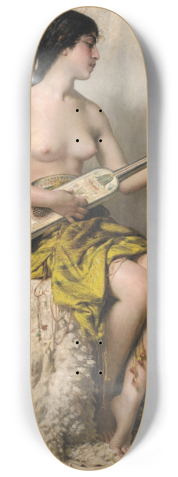 Thobald Chartran - La Joueuse De Mandore 8.25 inch art skate deck