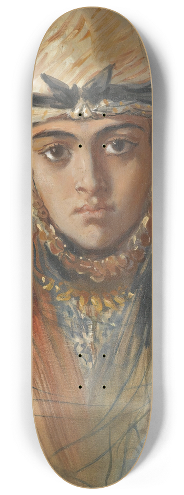 Thodore Chassriau - Tete De Jeune Algerienne Juive 8.25 inch art skate deck