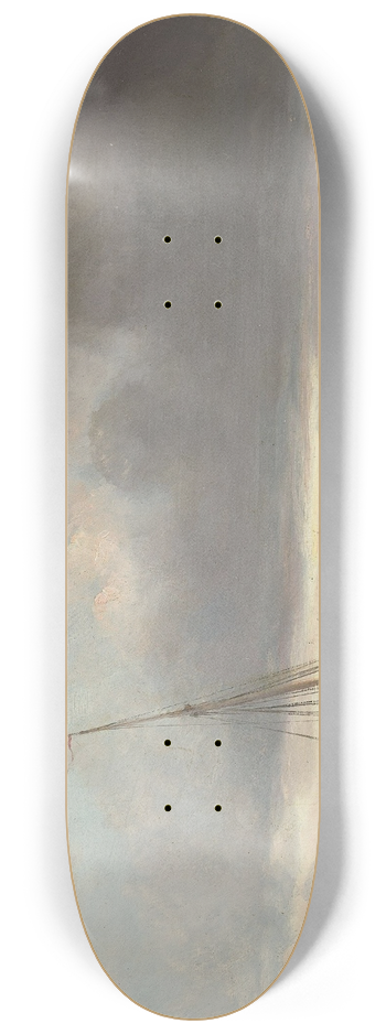 Thodore Gudin - Beach scene 8.25 inch art skate deck