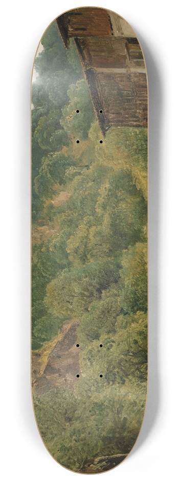 Thodore Rousseau - Paysage Dauvergne 8.25 inch art skate deck
