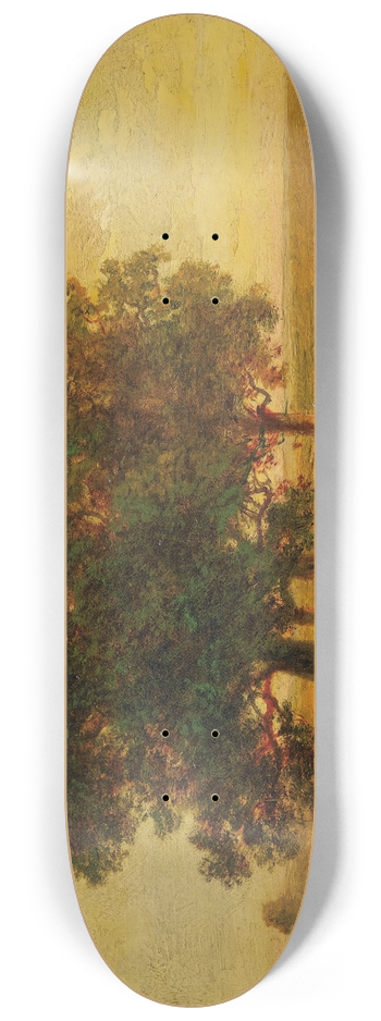 Thodore Rousseau - Vaches Sous Un Groupe De Chnes, Apremont 8.25 inch art skate deck