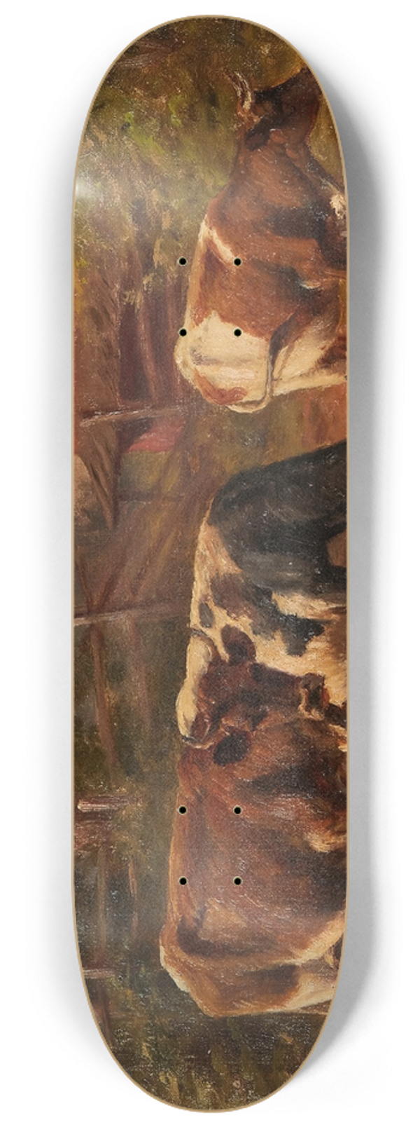 Thomas Bigelow Craig - Below the Old Red Barn 8.25 inch art skate deck