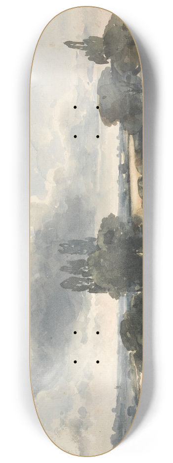 Thomas Churchyard - Essex Landscape 8.25 inch art skate deck