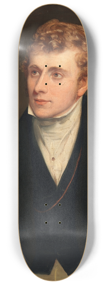 Thomas Clement Thompson - Portrait of Michael Banim (1796-1874), Author 8.25 inch art skate deck