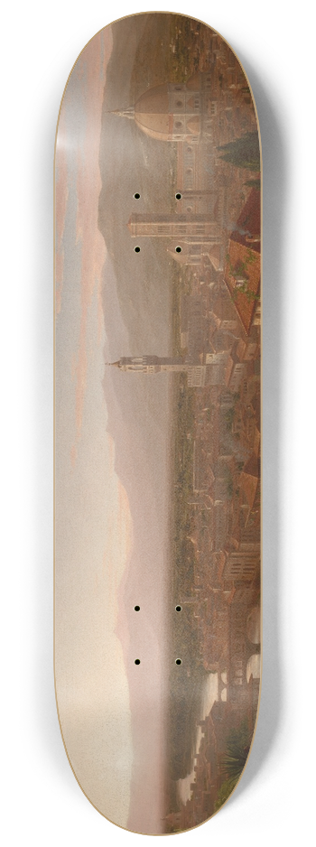 Thomas Cole - View of Florence 8.25 inch art skate deck