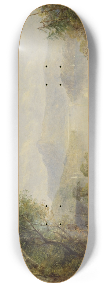 Thomas Creswick - View on the Hudson River 8.25 inch art skate deck