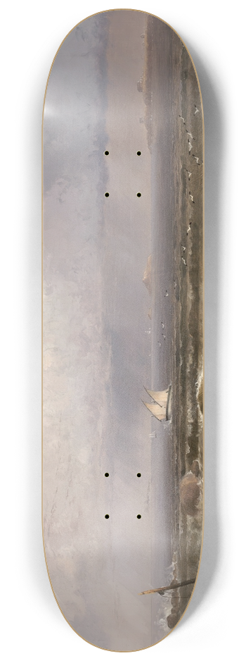 Thomas Doughty - Coming Squall (Nahant Beach with a Summer Shower) 8.25 inch art skate deck