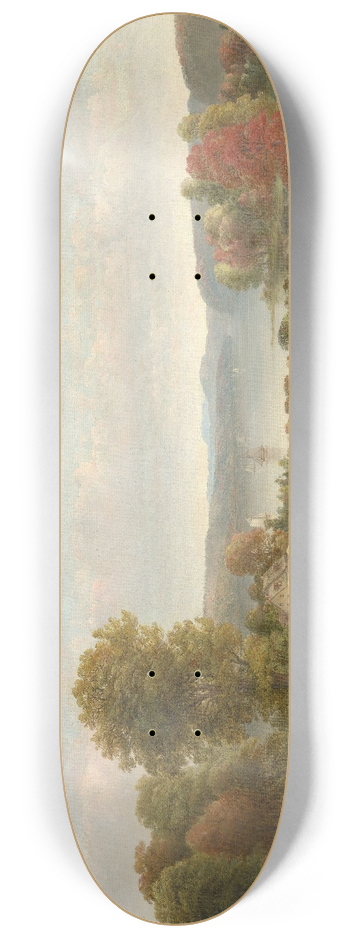 Thomas Doughty - View on the Hudson in Autumn 8.25 inch art skate deck