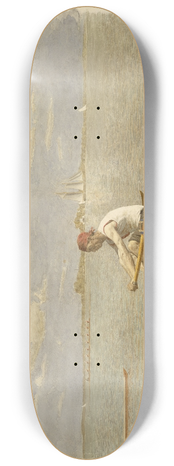 Thomas Eakins - John Biglin in a Single Scull 8.25 inch art skate deck