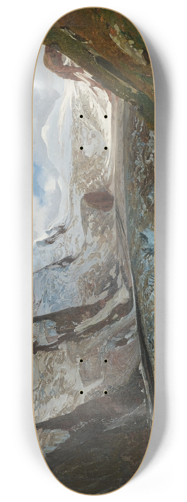 Thomas Ender - Der Groglockner mit der Pasterze 8.25 inch art skate deck