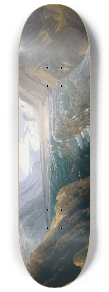 Thomas Ender - Der Groglockner mit der Pasterze 8.25 inch art skate deck