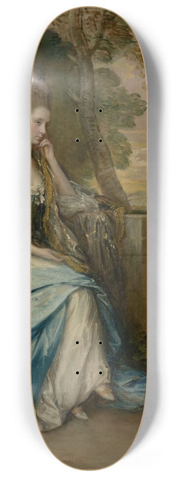 Thomas Gainsborough - Portrait of Anne, Countess of Chesterfield 8.25 inch art skate deck