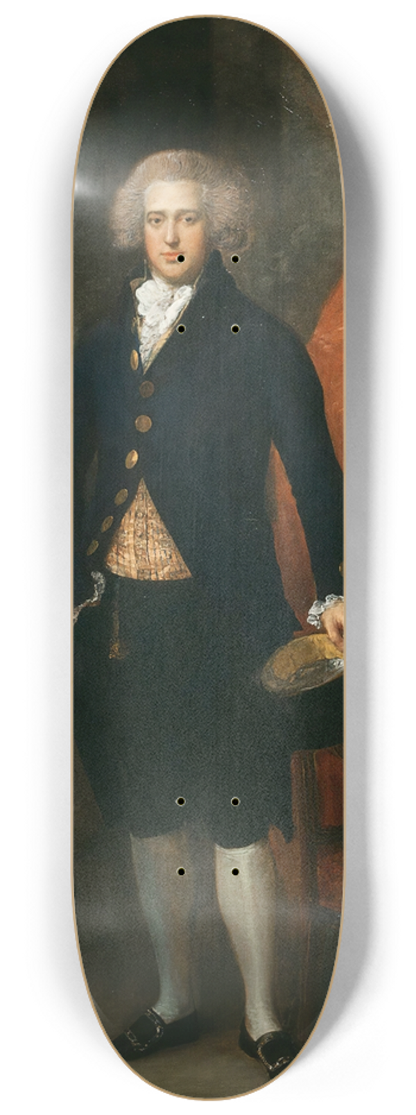 Thomas Gainsborough - Portrait of John Langston, Esquire of Sarsden 8.25 inch art skate deck