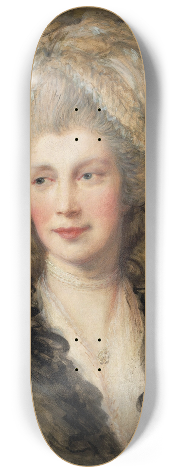 Thomas Gainsborough - Queen Charlotte 8.25 inch art skate deck