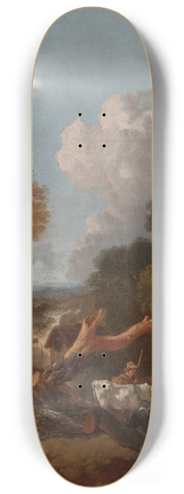 Thomas Gainsborough - The Fallen Tree 8.25 inch art skate deck