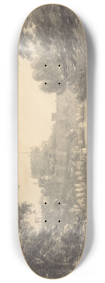 Thomas Hearne - Windsor Castle from the Eton Playing Fields 8.25 inch art skate deck