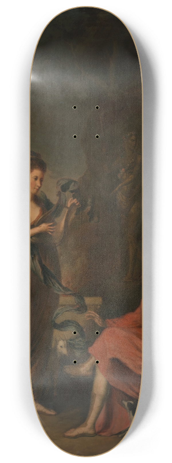 Thomas Hickey - Double Portrait of Arthur Wolfe and his Wife Anne 8.25 inch art skate deck