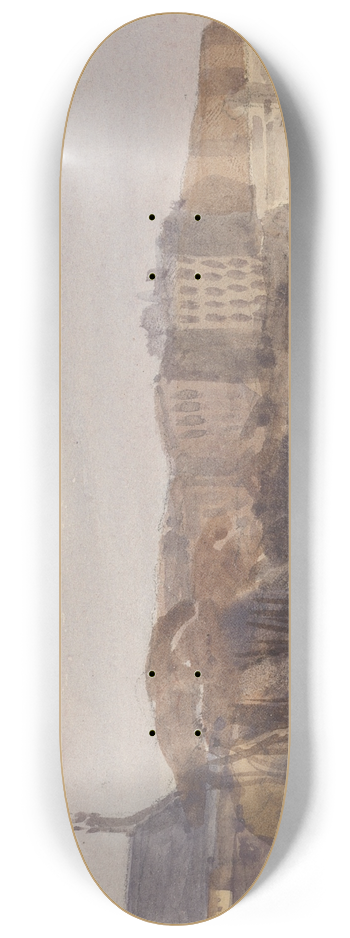 Thomas Hollis - View of Westminster Hall and Bridge from Lambeth 8.25 inch art skate deck