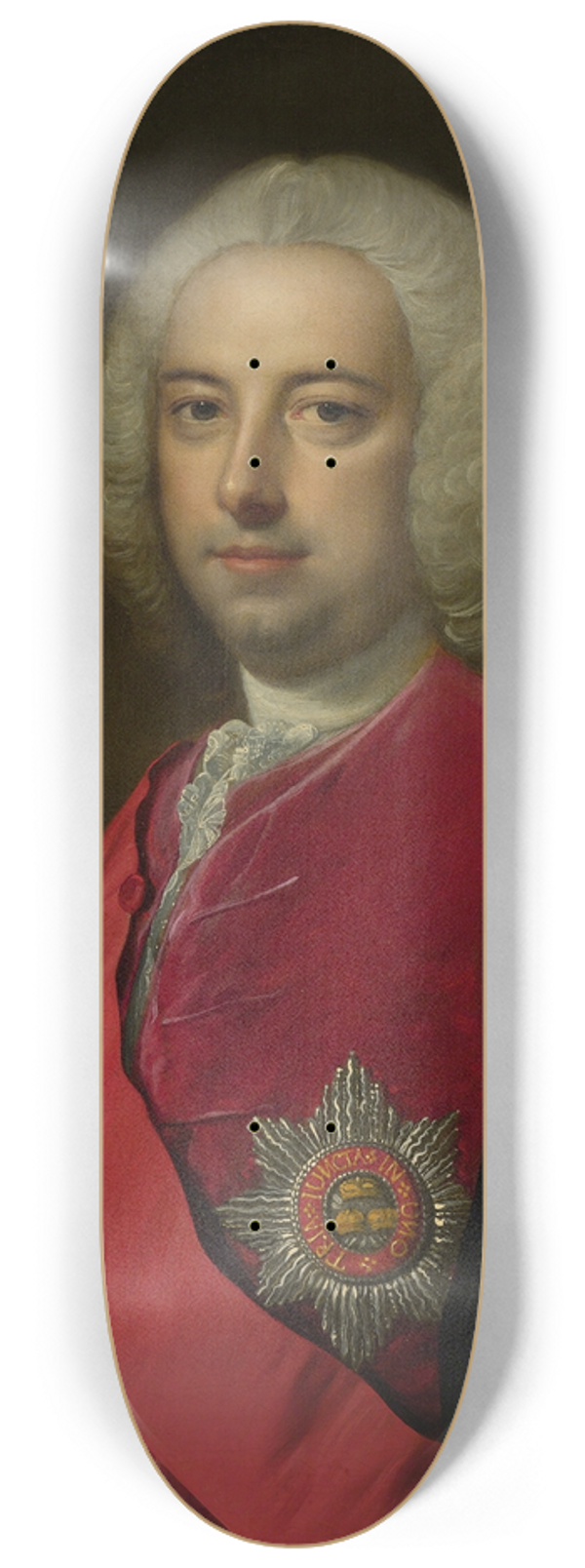 Thomas Hudson - Portrait Of Sir Edward Walpole (Later Second Earl Of Orford) 8.25 inch art skate deck