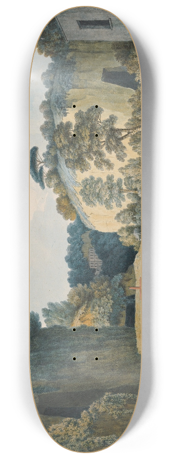 Thomas Jones - A Road in a Gorge near Naples 8.25 inch art skate deck
