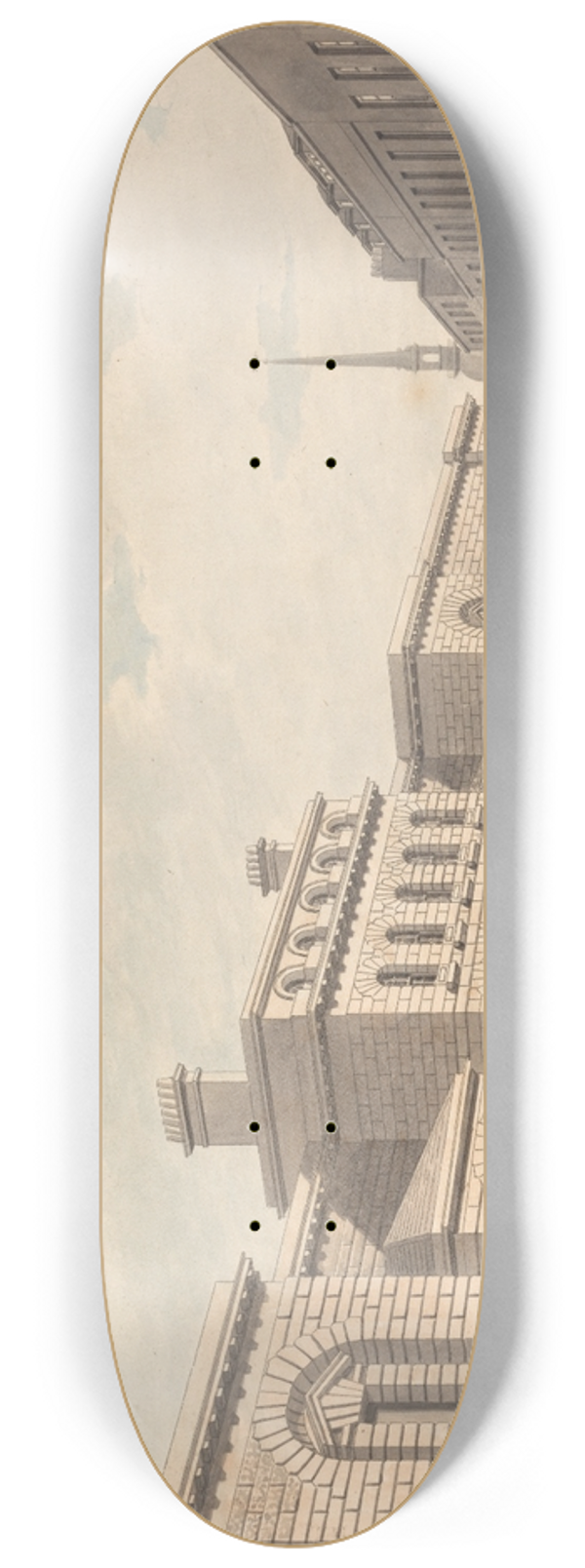 Thomas Malton the Younger - Newgate 8.25 inch art skate deck