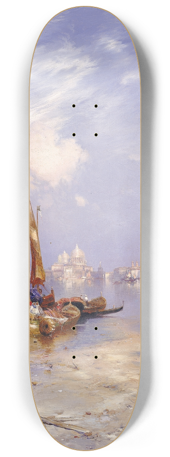 Thomas Moran - A View of Venice 8.25 inch art skate deck