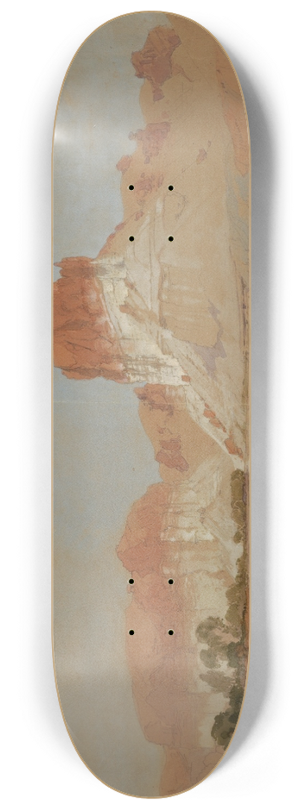 Thomas Moran - Green River, Wyoming Territory 8.25 inch art skate deck