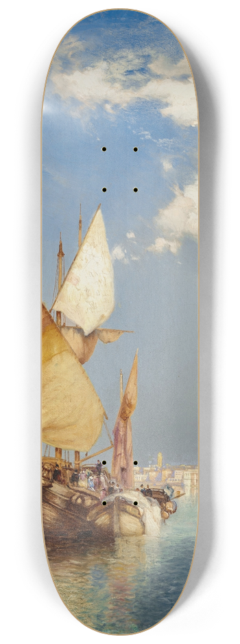 Thomas Moran - The Grand Canal, Venice 8.25 inch art skate deck