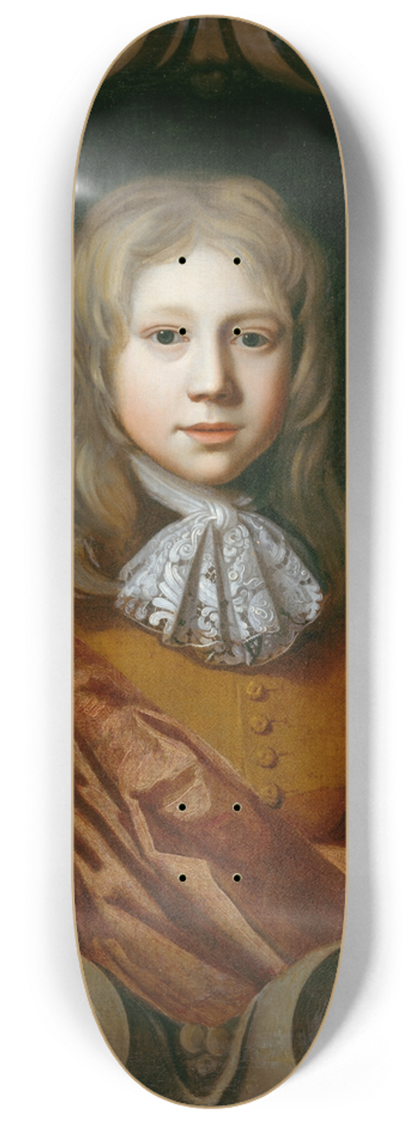 Thomas Pooley - Portrait of Sir John Perceval, 3rd Bt (1660-1686) 8.25 inch art skate deck