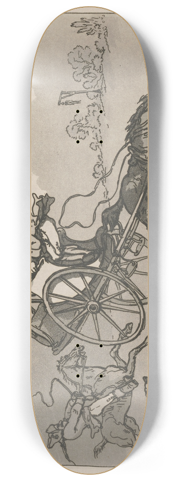 Thomas Rowlandson - Monsieur in England 8.25 inch art skate deck