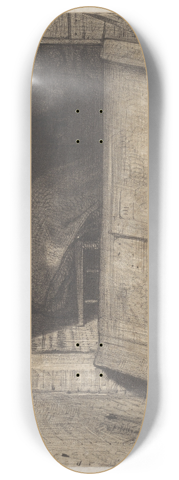 August Alleb - Doorkijk door een geopende deur 8.25 inch art skate deck