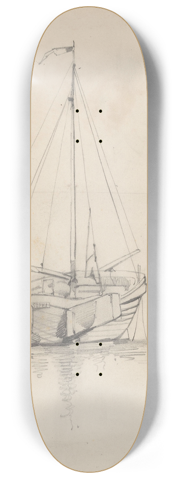 August Alleb - Dorpskerk 8.25 inch art skate deck