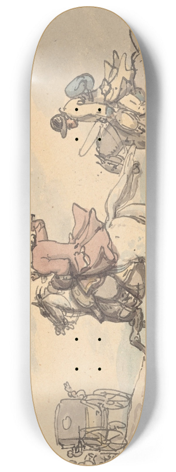 Thomas Rowlandson - The elopement 8.25 inch art skate deck